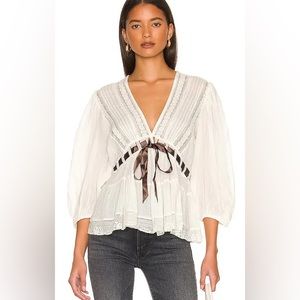 Free People Favorite Romance Ivory Tunic Top